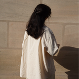 Gestreiftes Damenhemd - Beige