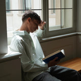 Gestreiftes Herrenhemd - Grün