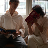 Gestreiftes Herrenhemd - Beige