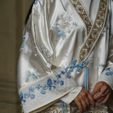 Japanese kimono made of a silk blend