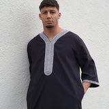 North African Qamis White made of linen