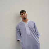 North African Qamis White made of linen