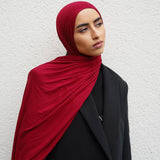 Cherry Bamboo Jersey Hijab