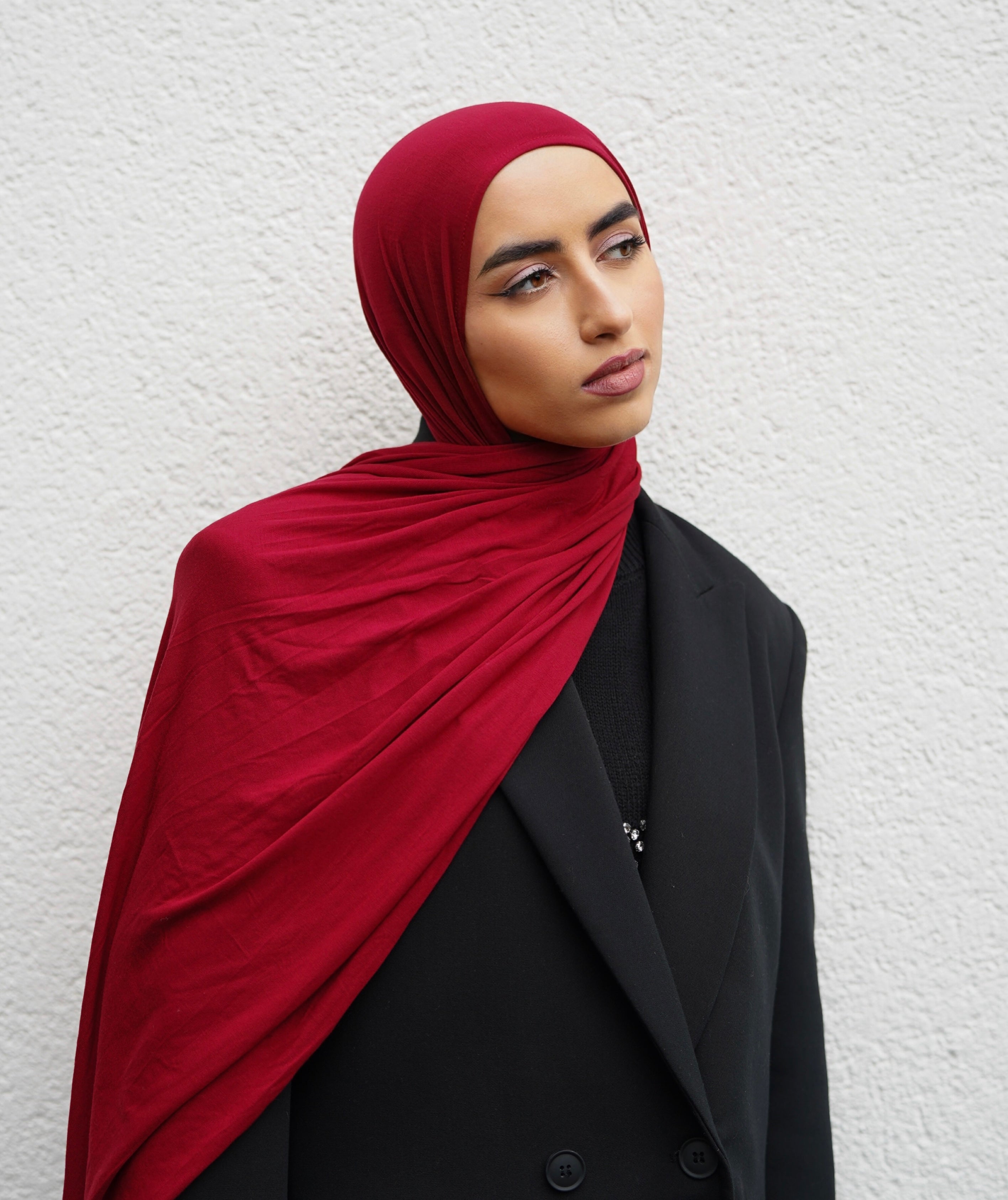 Cherry Bamboo Jersey Hijab