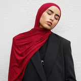 Cherry Bamboo Jersey Hijab
