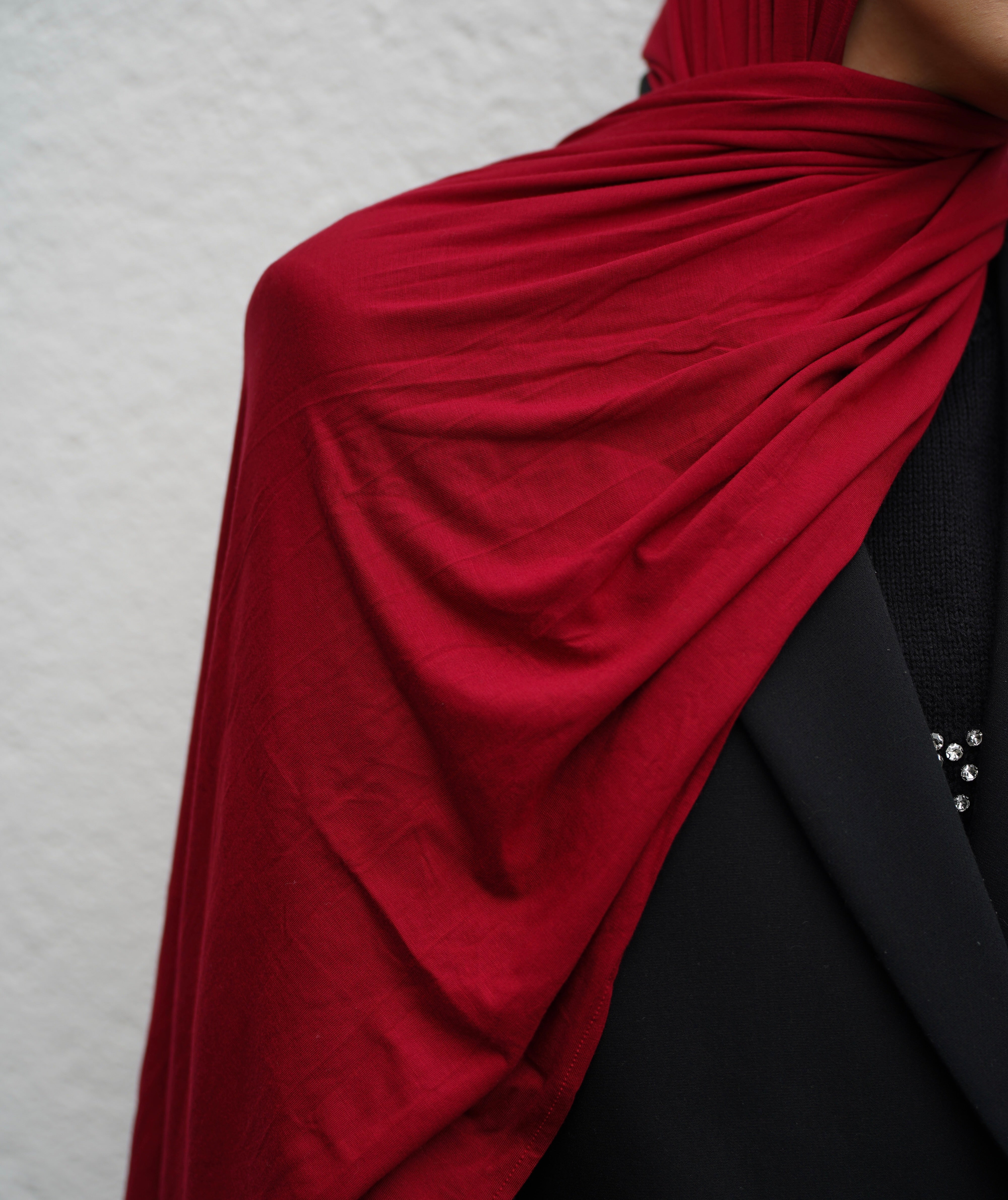 Cherry Bamboo Jersey Hijab