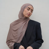 Taupe Bamboo Jersey Hijab