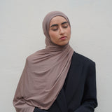 Taupe Bamboo Jersey Hijab