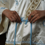 Japanese kimono made of a silk blend