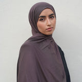 Grape Purple Bamboo Jersey Hijab
