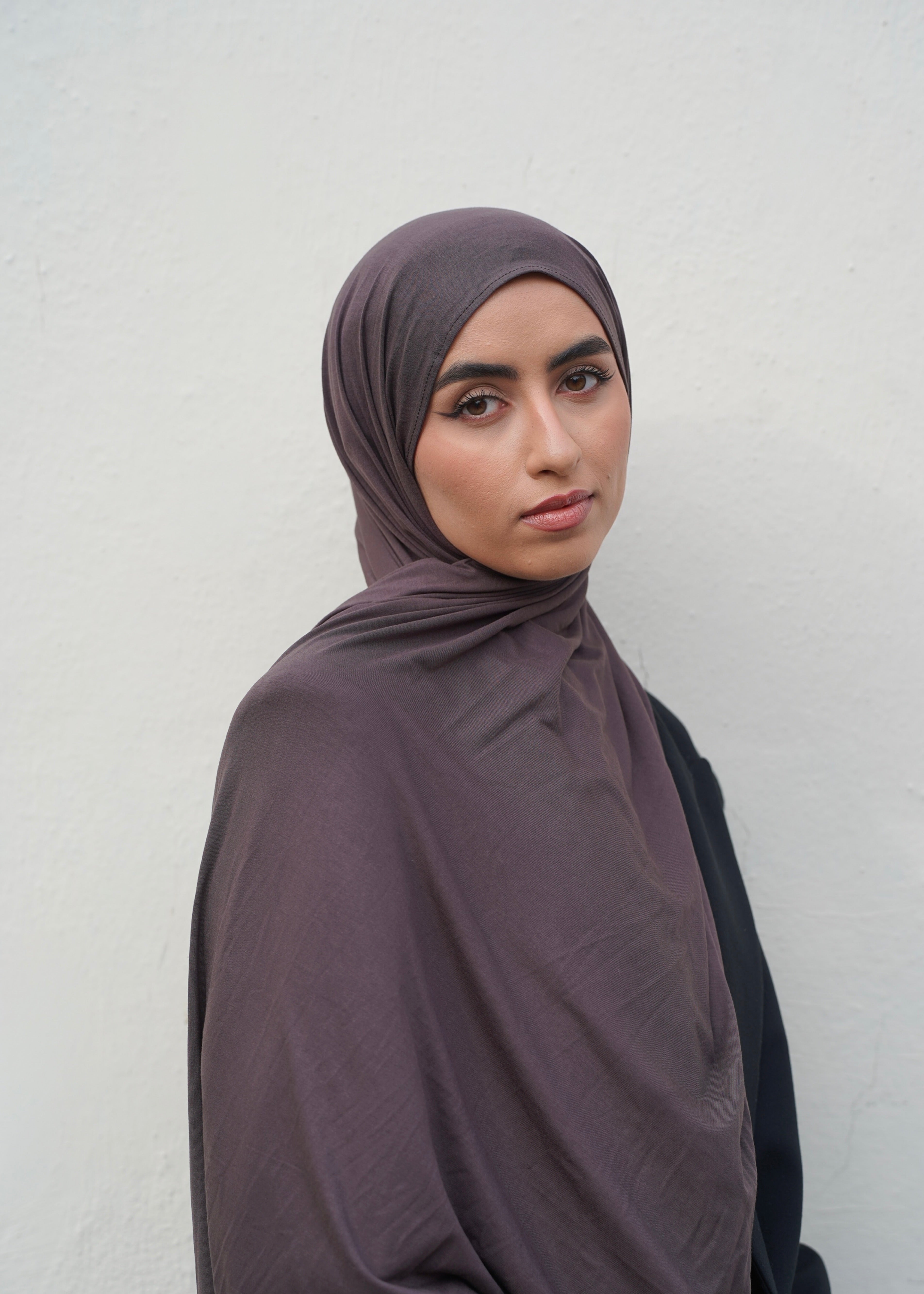 Grape Purple Bamboo Jersey Hijab