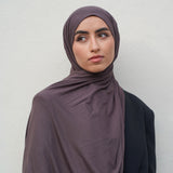 Grape Purple Bamboo Jersey Hijab