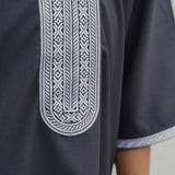 North African Qamis Dunkelblau Kids