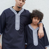 North African Qamis White made of linen