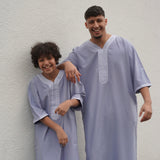 North African Qamis Hellblau Kids