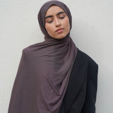 Grape Purple Bamboo Jersey Hijab