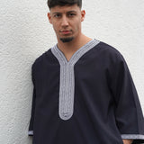 North African Qamis White made of linen