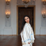 Japanese kimono made of a silk blend
