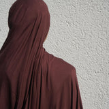 Chestnut Brown Bamboo Jersey Hijab