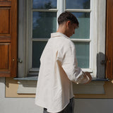 Gestreiftes Herrenhemd - Beige