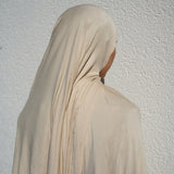 Creme Beige Bamboo Jersey Hijab