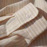 Gestreiftes Herrenhemd - Beige