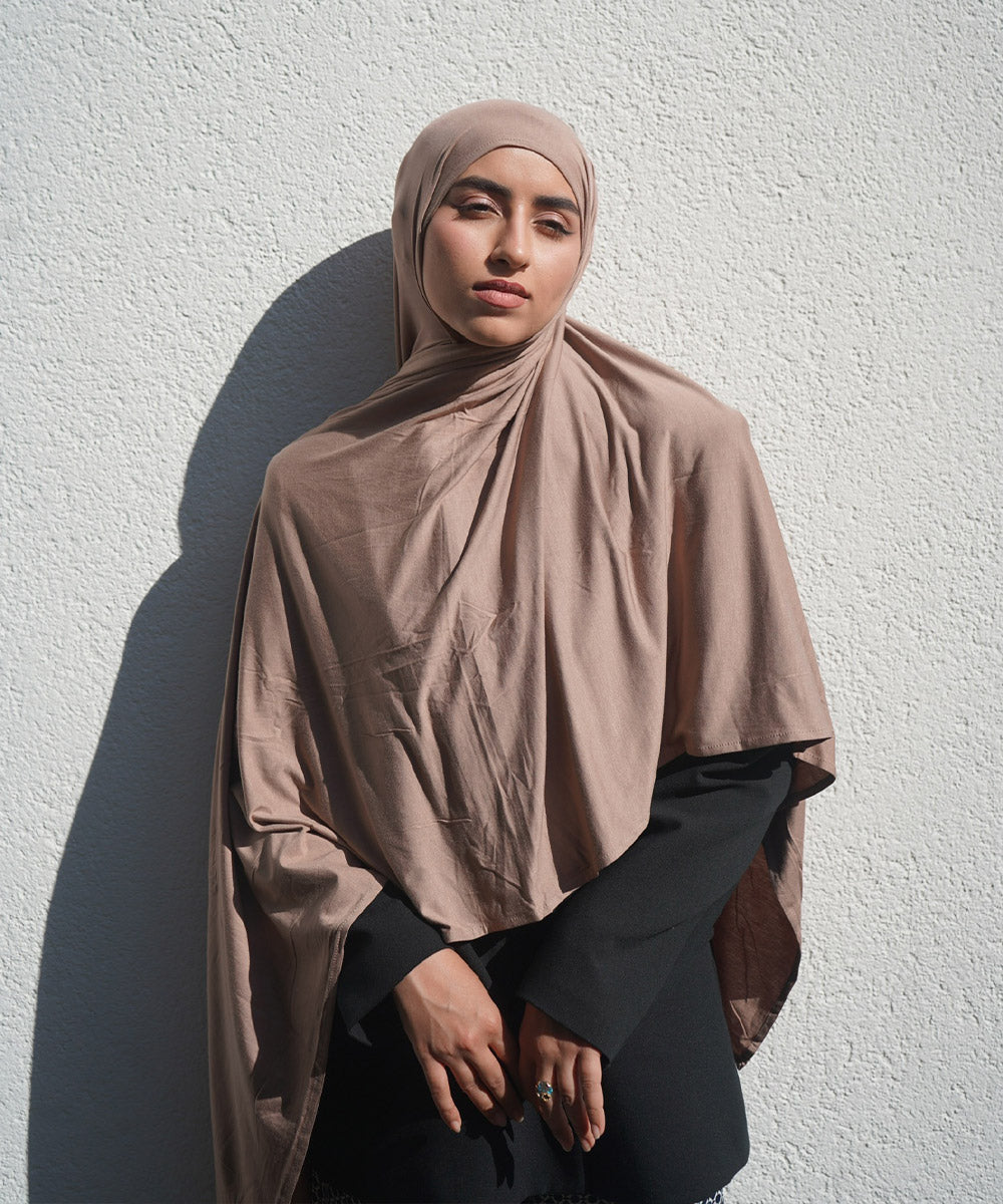 Cappuccino Bamboo Jersey Hijab