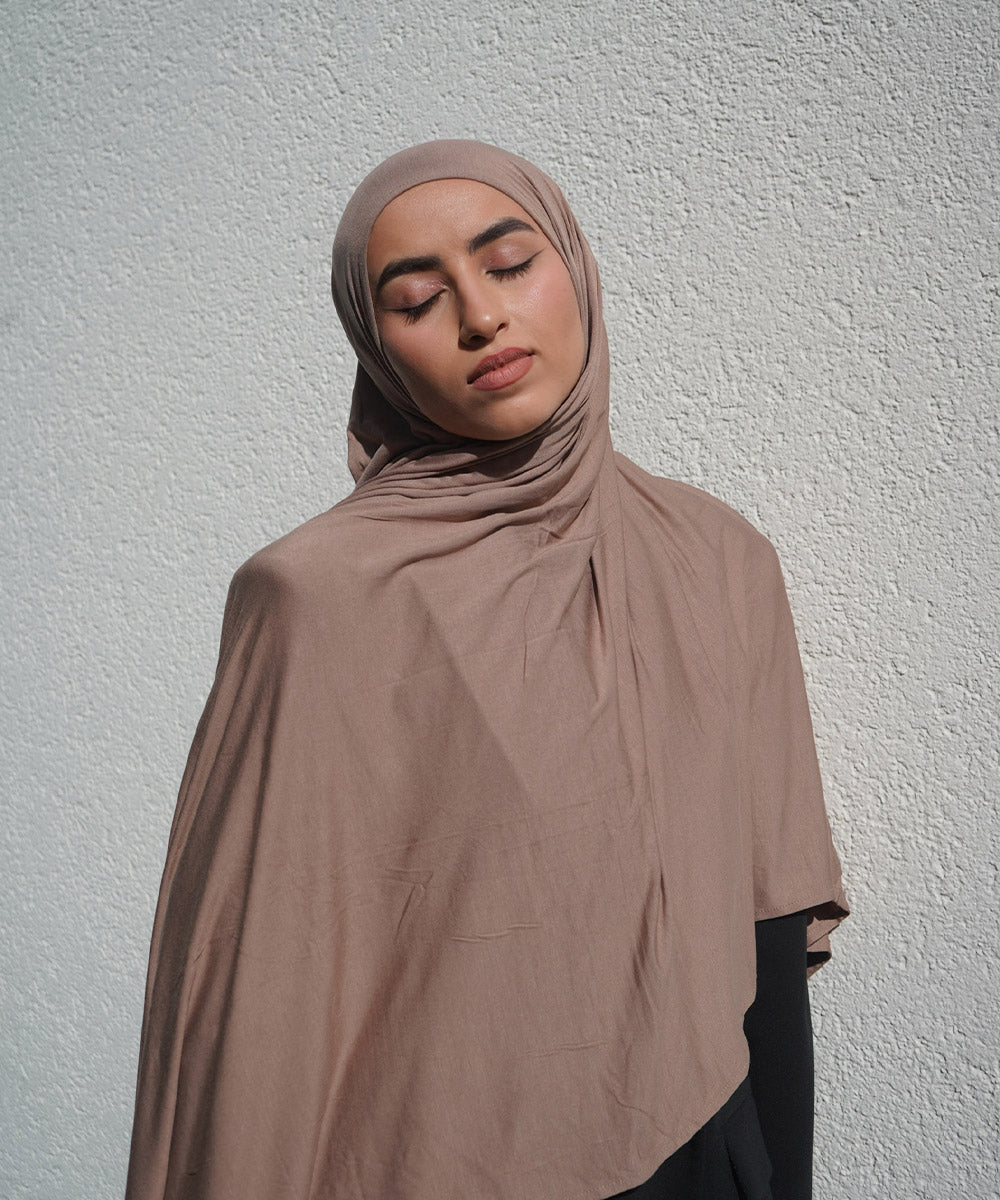 Cappuccino Bamboo Jersey Hijab