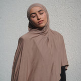 Cappuccino Bamboo Jersey Hijab