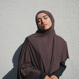 Autumn Plum Bamboo Jersey Hijab