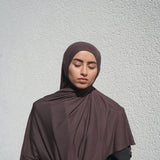 Autumn Plum Bamboo Jersey Hijab
