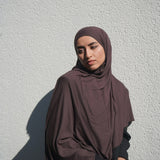 Autumn Plum Bamboo Jersey Hijab