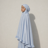 Mädchen im Gebetskleid-Set Kids in Pastellblau