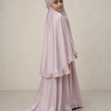 Gebetskleid-Set Kids in Rosa – Seitenansicht