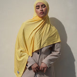 Sunshine Yellow Bamboo Jersey Hijab