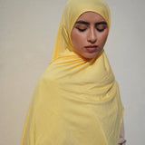 Sunshine Yellow Bamboo Jersey Hijab