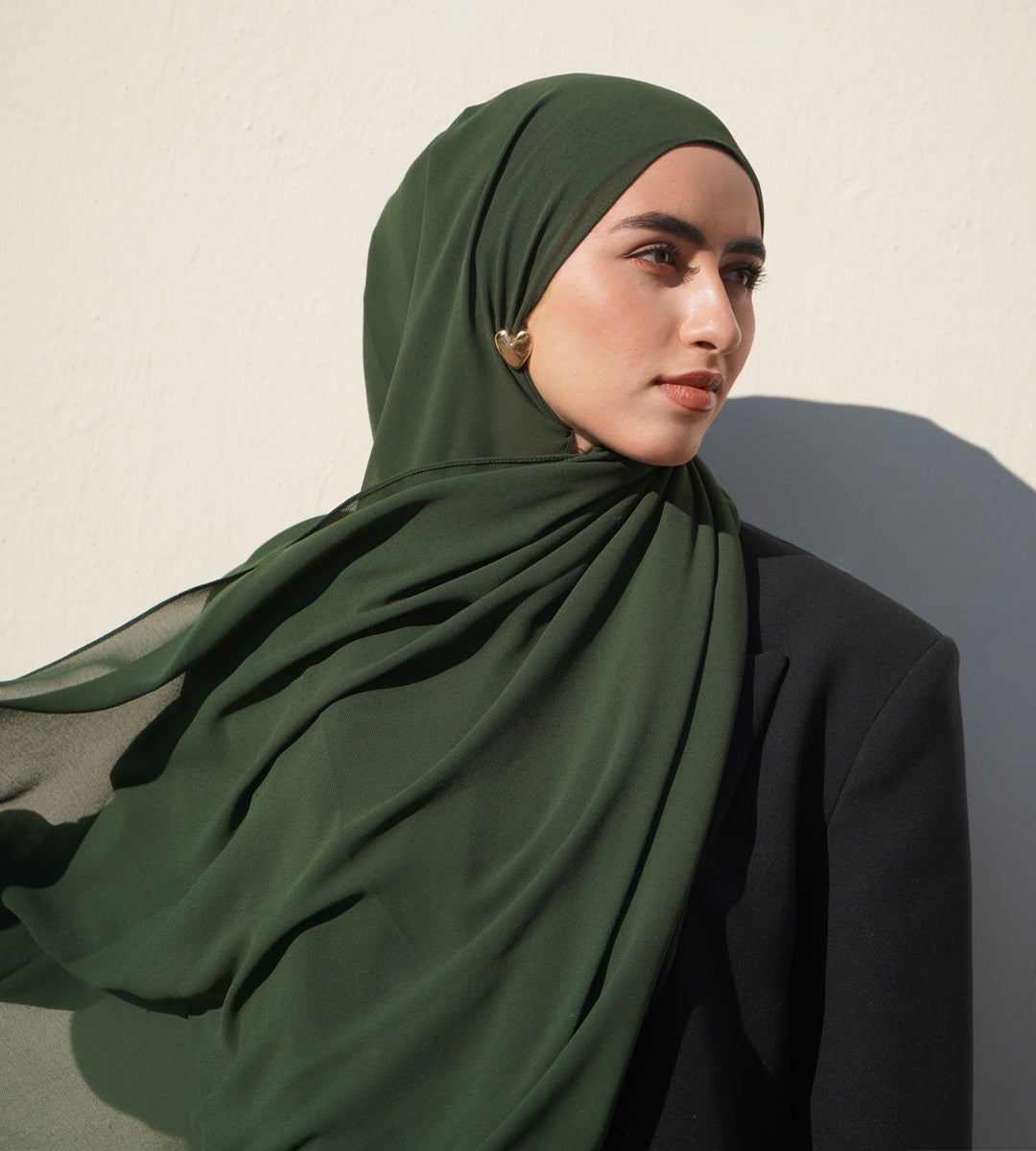 Matching Hijab & Undercap - Forest Green