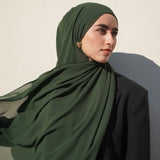 Matching Hijab & Undercap - Forest Green