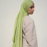 Lime Green Bamboo Jersey Hijab