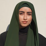 Matching Hijab & Undercap - Forest Green