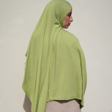 Lime Green Bamboo Jersey Hijab