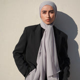 Matching Hijab & Undercap - Moon Grey
