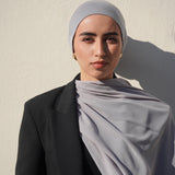 Matching Hijab & Undercap - Moon Grey
