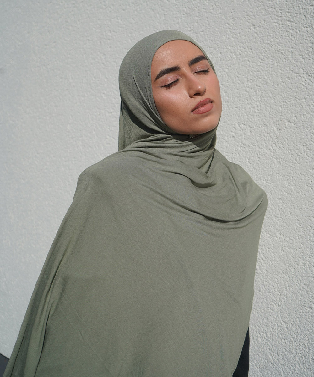 Pistachio Bamboo Jersey Hijab