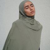 Pistachio Bamboo Jersey Hijab