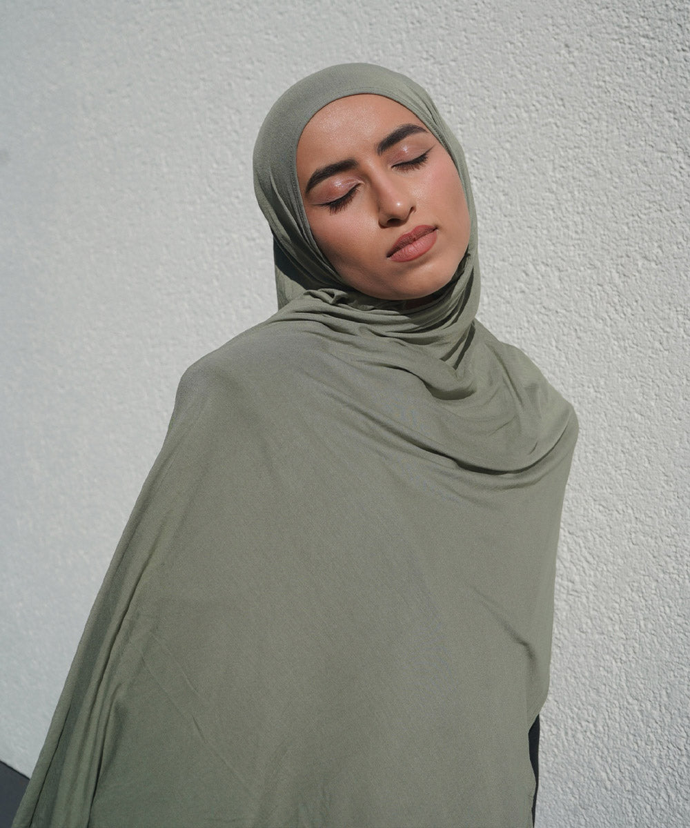 Pistachio Bamboo Jersey Hijab