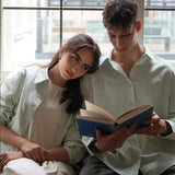 Gestreiftes Damenhemd - Grün