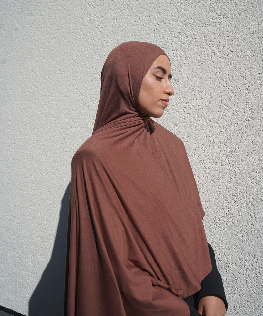 Cinnamon Bamboo Jersey Hijab