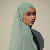 Matching Hijab & Undercap - Tropical Green