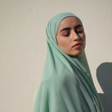 Matching Hijab & Undercap - Tropical Green